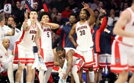 Arizona Remains Unbeaten, Purdue Drops in Latest Men’s Basketball Rankings