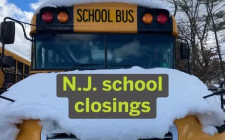 Snowstorm Forces School Closures and Delays in N.J. on Jan. 27, 2026