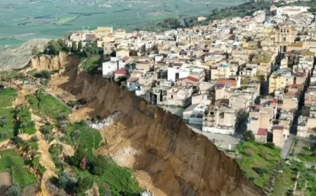Landslide Forces Evacuation of 1,000 Residents in Italian Town