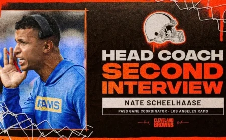Browns Interview Rams’ Nate Scheelhaase for Head Coach Role