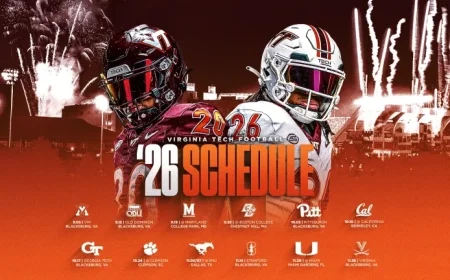 Virginia Tech Reveals 2026 Football Schedule