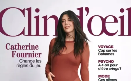 Catherine Fournier Embraces Transparency on Clin d’œil Magazine Cover