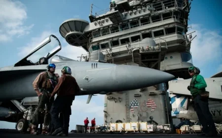 Aircraft Carrier Arrives in Middle East, Enhancing Trump’s Iran Strategy