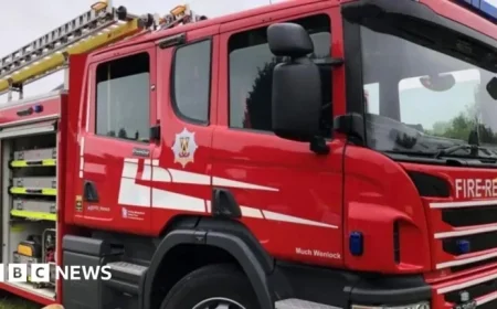 Firefighters Battle Massive House Blaze