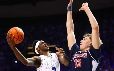 Top-ranked Arizona Fends Off BYU Comeback to Remain Unbeaten