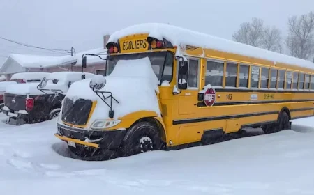 Snowy Conditions Force School Closures in Southern N.B.