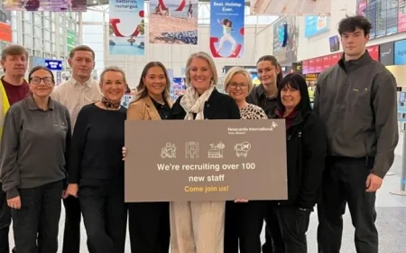 Newcastle Airport Initiates Recruitment Drive for 100 New Jobs