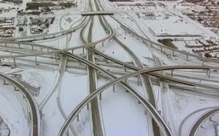 Winter Storm Impacts North Texas Road Conditions on Monday