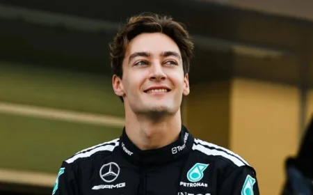 George Russell Praises Teams After Thrilling Barcelona Shakedown Day 1