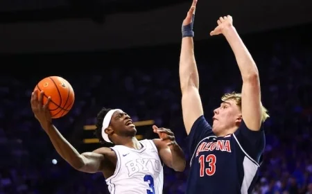 No. 1 Arizona Edges No. 13 BYU in 86-83 Thriller