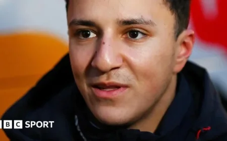 Isack Hadjar Crashes Red Bull in Wet F1 Test; McLaren Awaits Wednesday