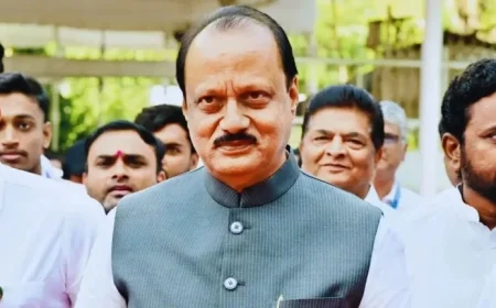 Ajit Pawar’s Plane Crash Lands in Baramati, Igniting Fire