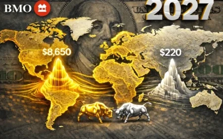 BMO Predicts Gold at $8,650 and Silver at $220 by 2027