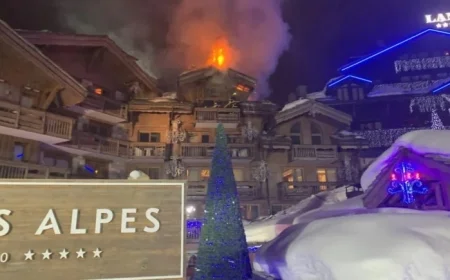 Fire Spreads at Les Grandes Alpes Hotel in Courchevel; 270 Evacuated