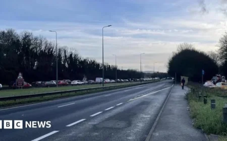 A27 Crash Closes Westbound Lane from Falmer to Brighton