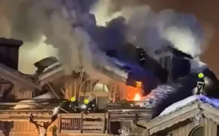 Massive Fire Engulfs 5-Star Ski Resort, Forcing Hundreds to Evacuate