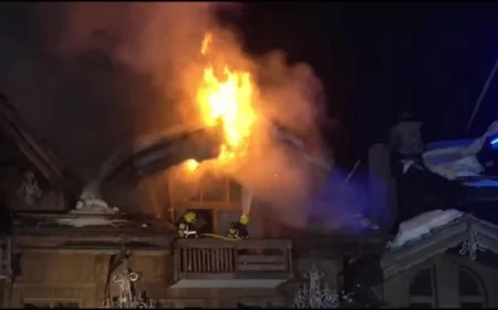 Fire Engulfs 5-Star Hotel at Exclusive Courchevel 1850 Ski Resort