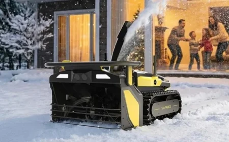 Effortlessly Clear Your Driveway with the Yarbo Snow Blower Robot