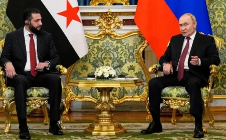 Al-Sharaa Meets Putin to Discuss Securing Russian Military Bases in Syria