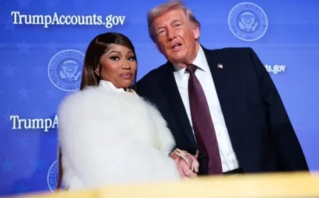 Nicki Minaj and Guest Surprise Audience with Remarks at Trump Speech
