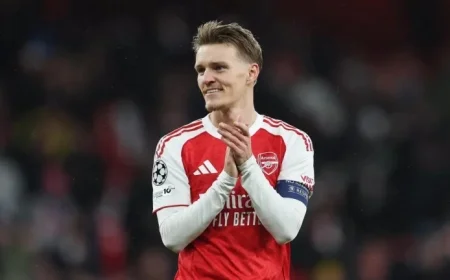 Odegaard Discusses UCL Excitement and Offers Nwaneri Advice in Interview