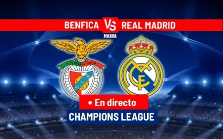 Live Champions League Update: Benfica vs. Real Madrid