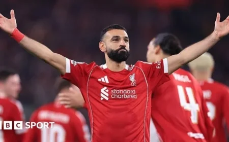 Mohamed Salah Shines as Liverpool Defeat Qarabag 6-0, Advance in Champions League