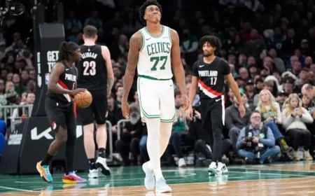 Celtics Rookie Shines with Career-Best Performance in Blazers Victory