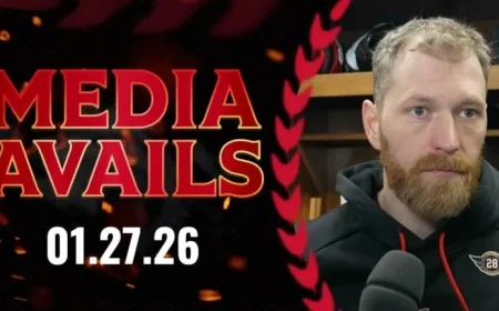 Claude Giroux Holds Media Availability Session