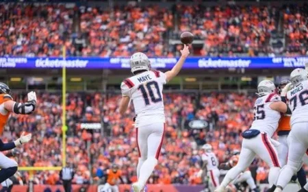 Drake Maye’s Shoulder Performance Shines Against the Broncos