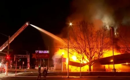 Crews Combat Major Blaze at Former Carl’s Jr. Near Fresno College
