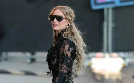 Margot Robbie Revamps Naked Dressing with an Emily Brontë Twist