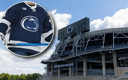 Spectacular Ice Installation Unveiled at Beaver Stadium