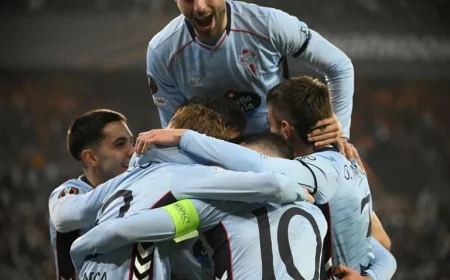 Aspas and Borja Iglesias Lead Celta Against Red Star