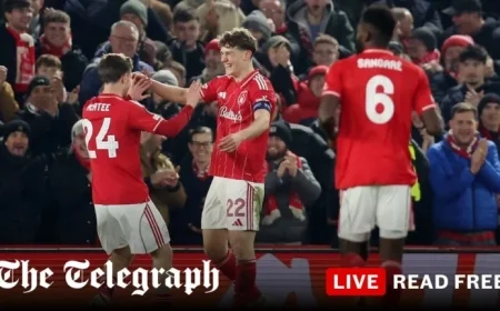 Europa League Live: Aston Villa and Nottingham Forest Score Updates