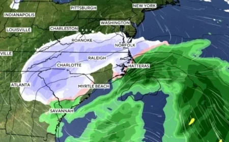 Forecasters Monitor Incoming Storm While Severe Cold Grips East Coast