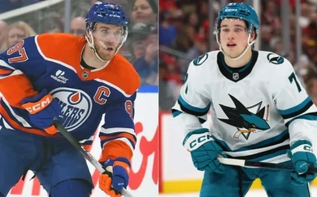 Oilers’ McDavid Praises Celebrini Before Sharks Showdown