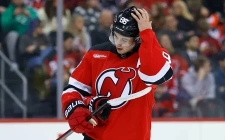 Devils’ Jack Hughes Leaves Game Against Predators Due to Injury