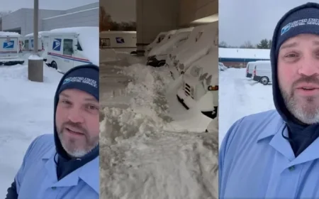 U.S. Postman Suspended After Viral Cold Wave Safety Complaint