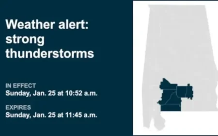 Strong Thunderstorms Predicted for Mobile and Baldwin This Sunday