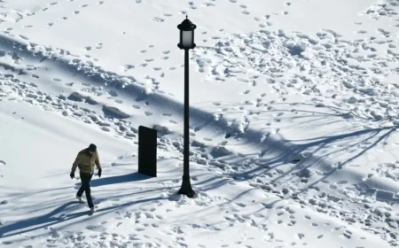 Bomb Cyclone Brings Harsh Cold Winds to Washington D.C.