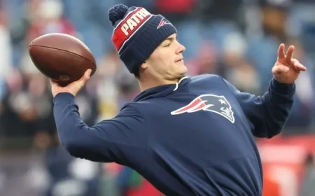 Injured Drake Maye’s Concern: Performance, Not Participation | Karen Guregian