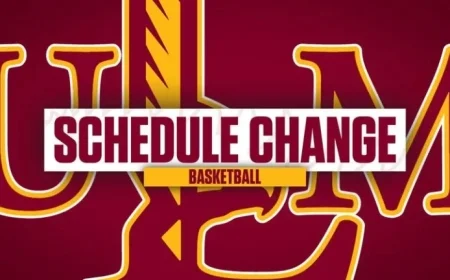 ULM Men’s Basketball Updates Schedule and Relocation Plans