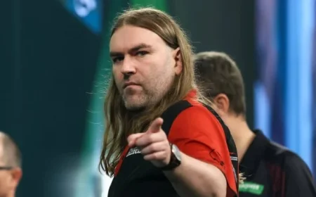 Ryan Searle Promotes Visual Impairment Awareness Through Darts Championship Moment