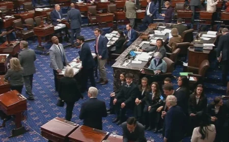 Senate Approves Spending Package, But Government Funding Still at Risk