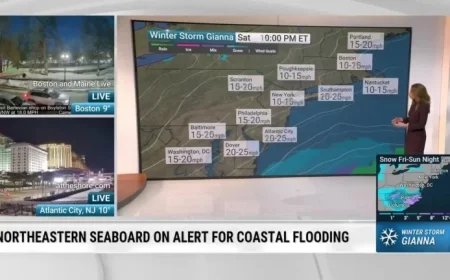 Winter Storm’s Strong Winds to Disrupt Northeast Travel