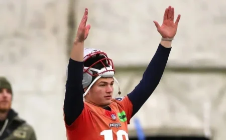 Patriots List Drake Maye, Eight Others as Questionable