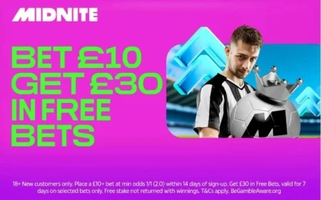 Join Midnite for £30 in Free Bets on Liverpool vs Newcastle