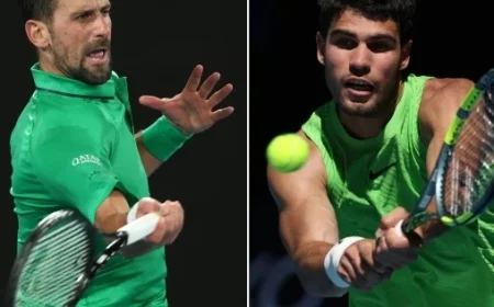 Alcaraz, Djokovic Poised for Historic Australian Open Final Showdown