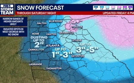 Snow Blankets North Georgia: Live Updates